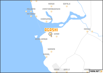 map of Agāshi