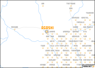 map of Agashi
