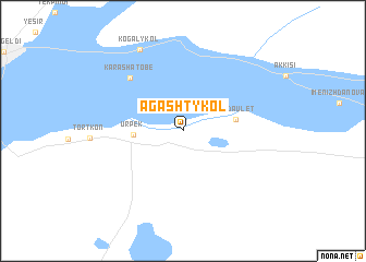 map of Agashtykolʼ