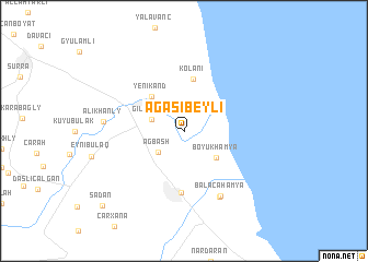 map of (( Agasibeyli ))