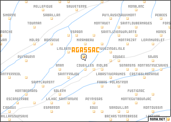 map of Agassac