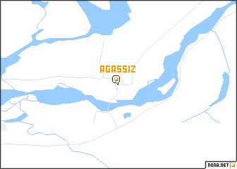 map of Agassiz