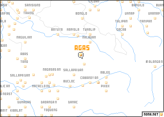 map of Agas