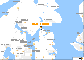map of Agate Point