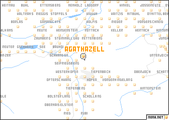 map of Agathazell