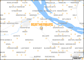 map of Agathenburg