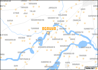 map of Agauwa