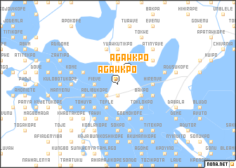 map of Agawkpo