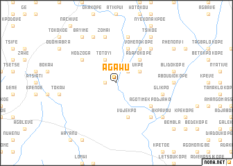 map of Agawu