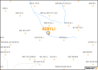 map of Ağaylı