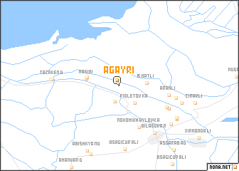 map of Ağayrı