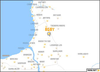 map of Agay