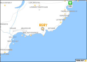 map of Agay