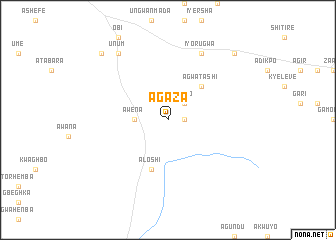 map of Agaza