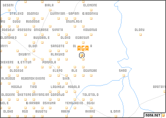 map of Aga