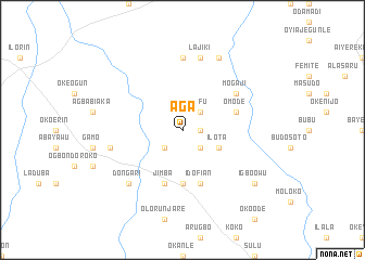 map of Aga