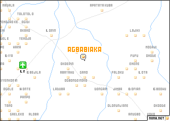 map of Agbabiaka