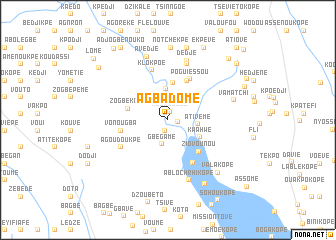 map of Agbadomé