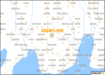 map of Agbaflome