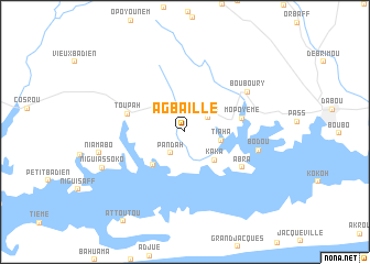 map of Agbaillé