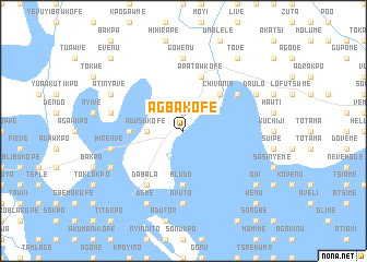 map of Agbakofe