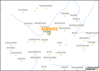 map of Agbakro