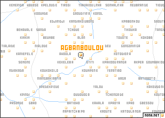map of Agbanboulou
