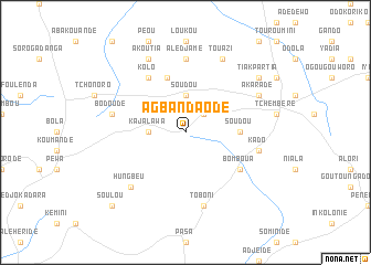 map of Agbandaodé