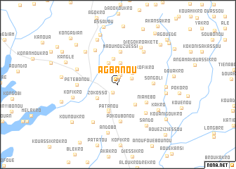 map of Agbanou