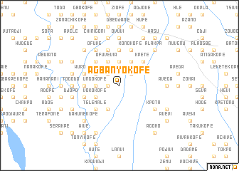 map of Agbanyokofe