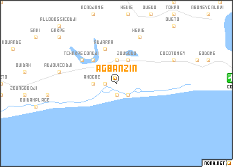 map of Agbanzin