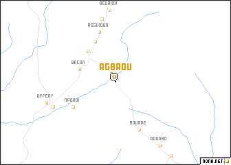 map of Agbaou