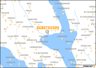 map of Agbaté Kopé