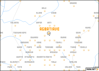 map of Agbatiave