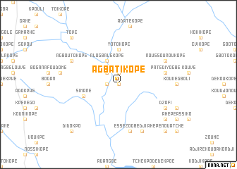 map of Agbati Kopé