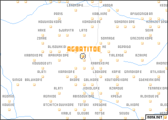 map of Agbatitoé