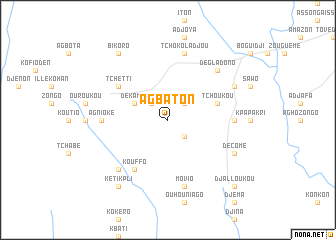 map of Agbaton