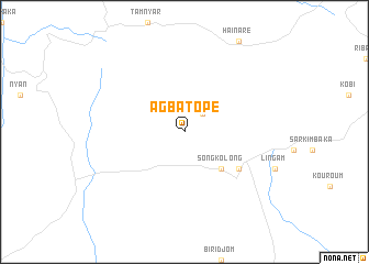 map of Agbatopé