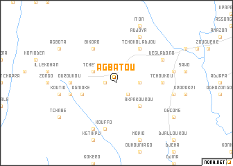 map of Agbatou