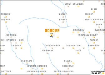 map of Agbavé