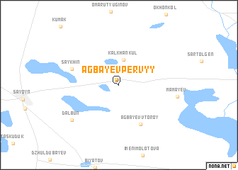 map of Agbayev Pervyy