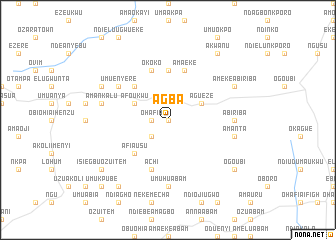 map of Agba