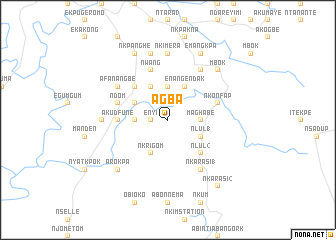 map of Agba