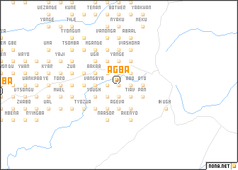 map of Agba