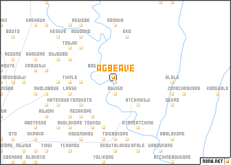 map of Agbéavé