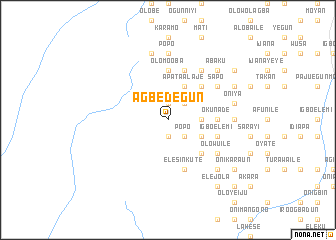 map of Agbedegun