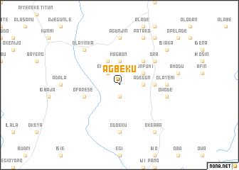 map of Agbeku