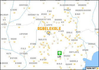 map of Agbelekale