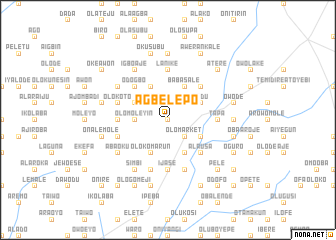 map of Agbelepo