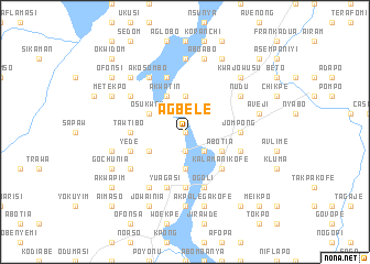 map of Agbele